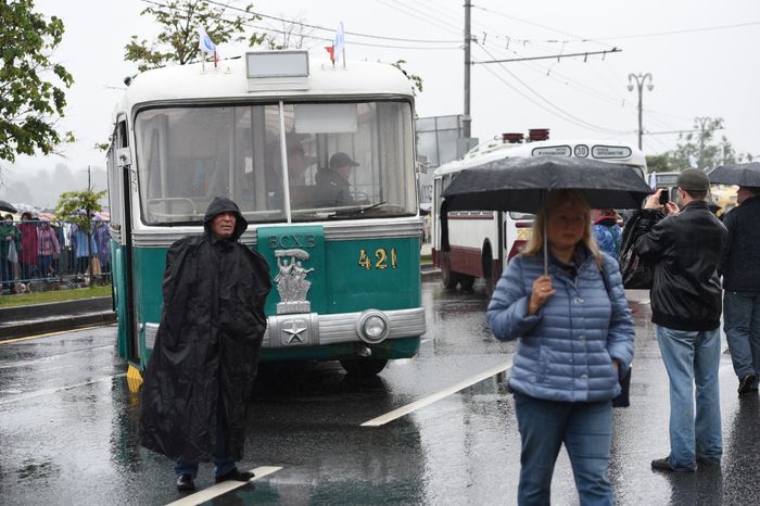 Выставка ретротехники ко Дню московского транспорта