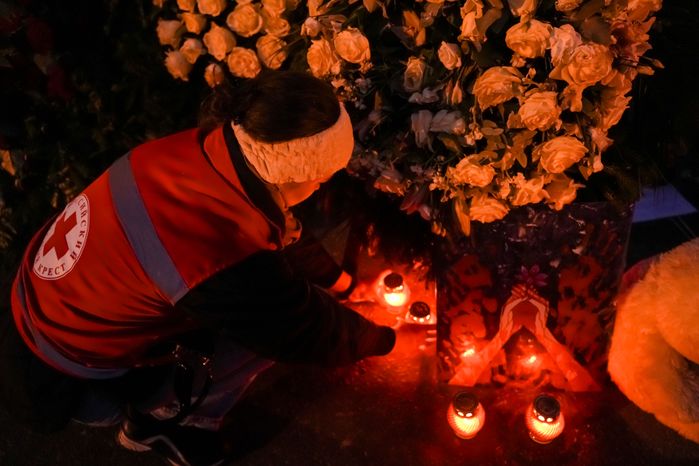 Акция памяти «Журавли» прошла на девятый день после теракта в "Крокус Сити Холле"