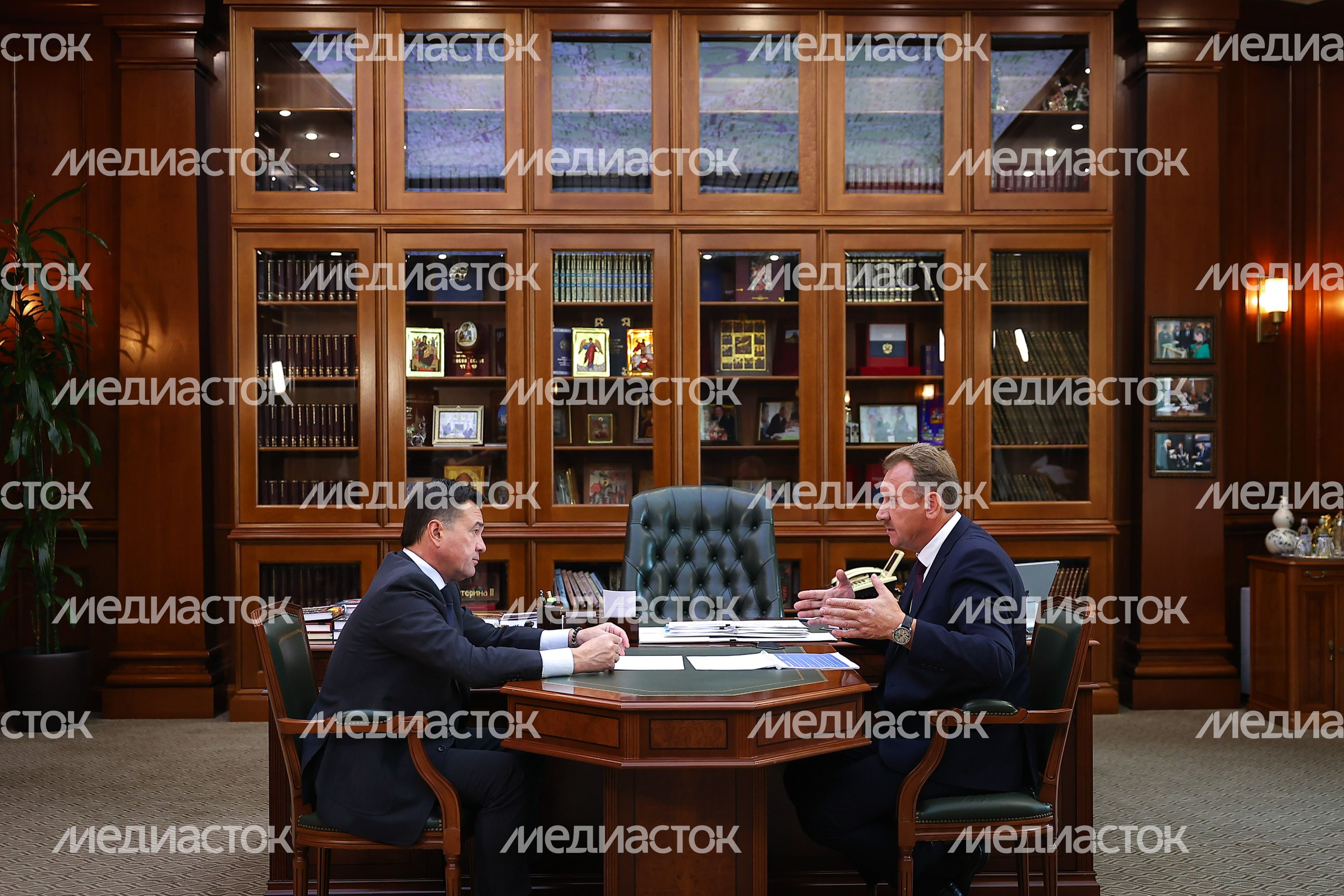 Встреча Губернатора Подмосковья с Главой Зарайска