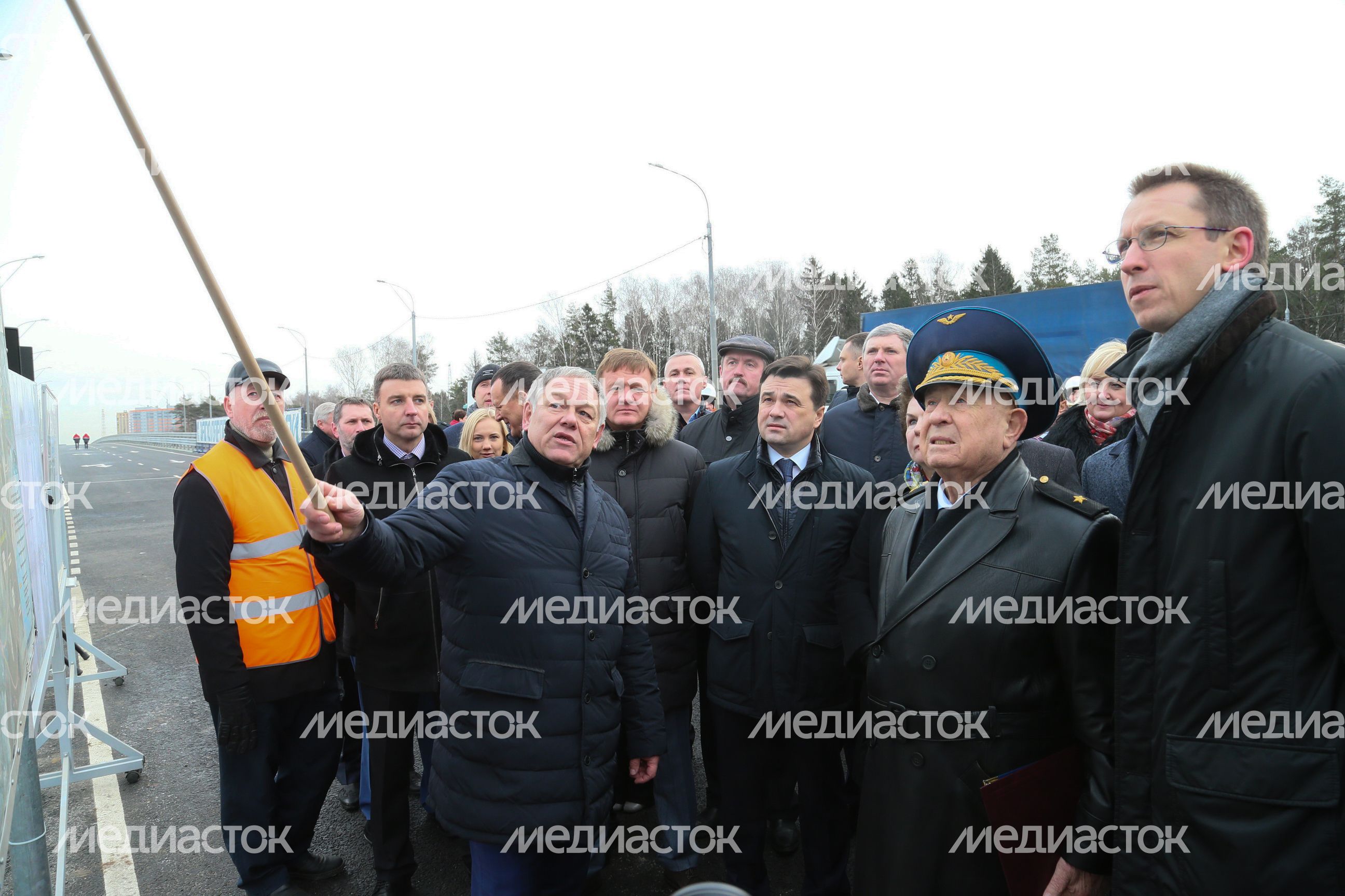 Открытие путепровода в Щелковском районе Открытие путепровода в Щелковском районе
