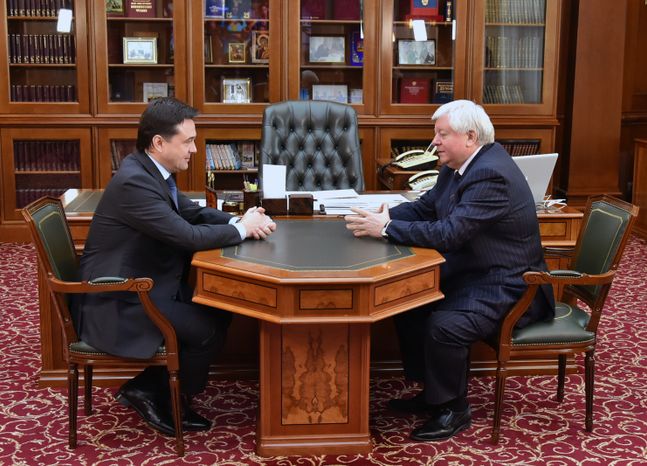 А. Воробьев провел рабочую встречу с главой Красногорского района