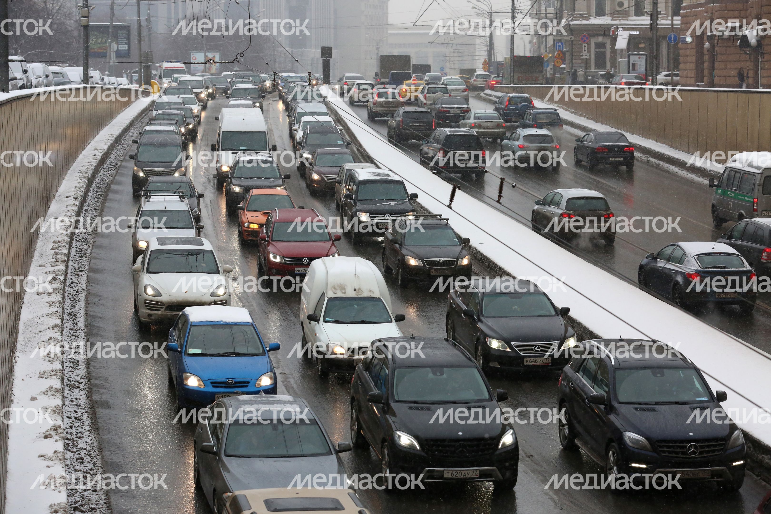 Автомобильное движение в Москве