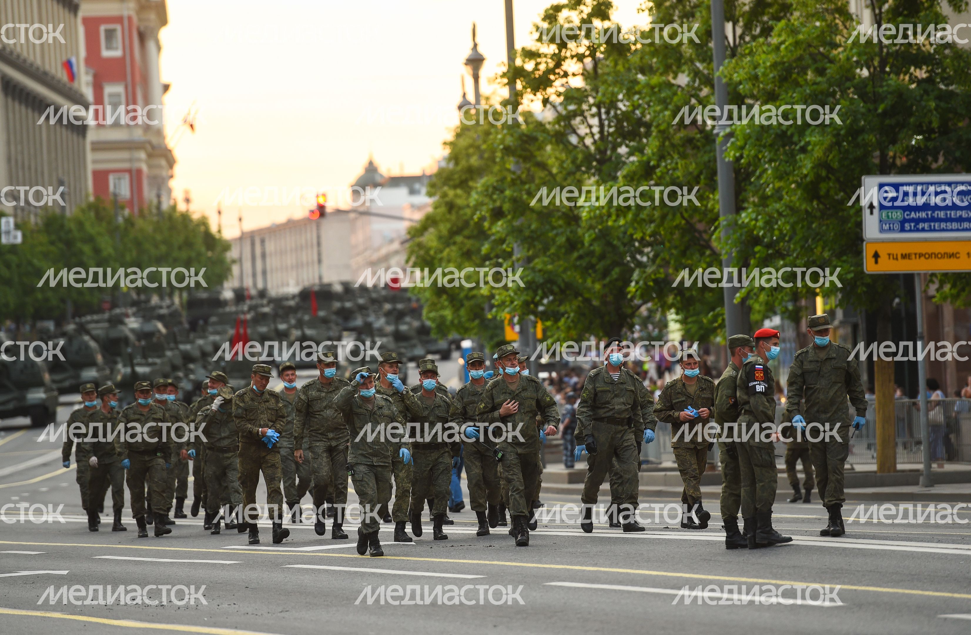 Вторая репетиция парада Победы в Москве