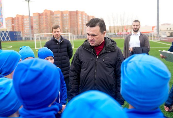 Андрей Воробьев посетил обновленный спорткомплекс "Орион" в Балашихе
