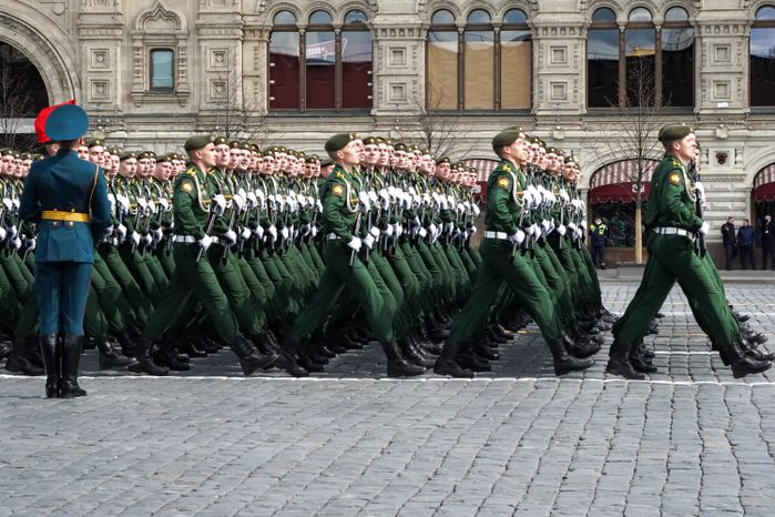 Генеральная репетиция парада Победы в Москве в 2021 году