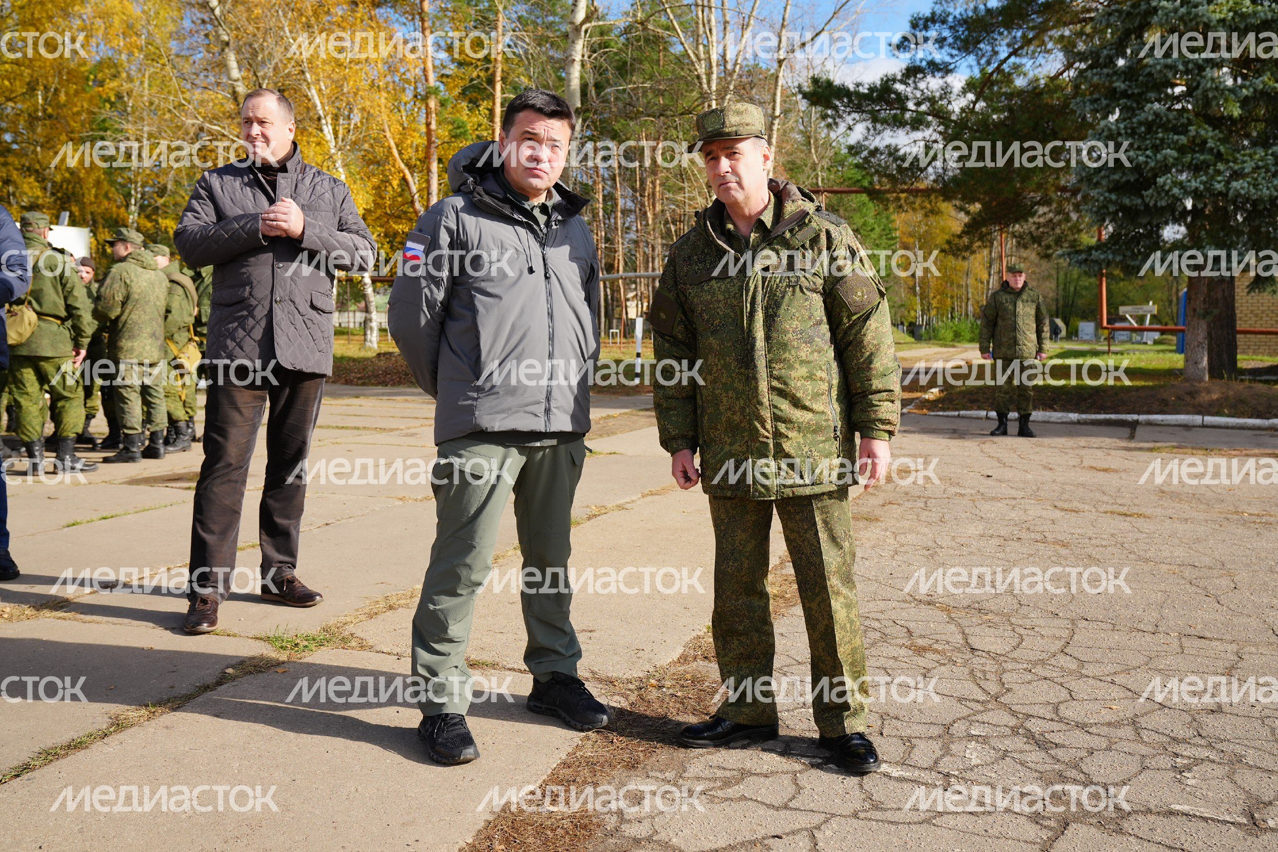 Посещение мобилизационного пункта в Серпухове Губернатором Подмосковья