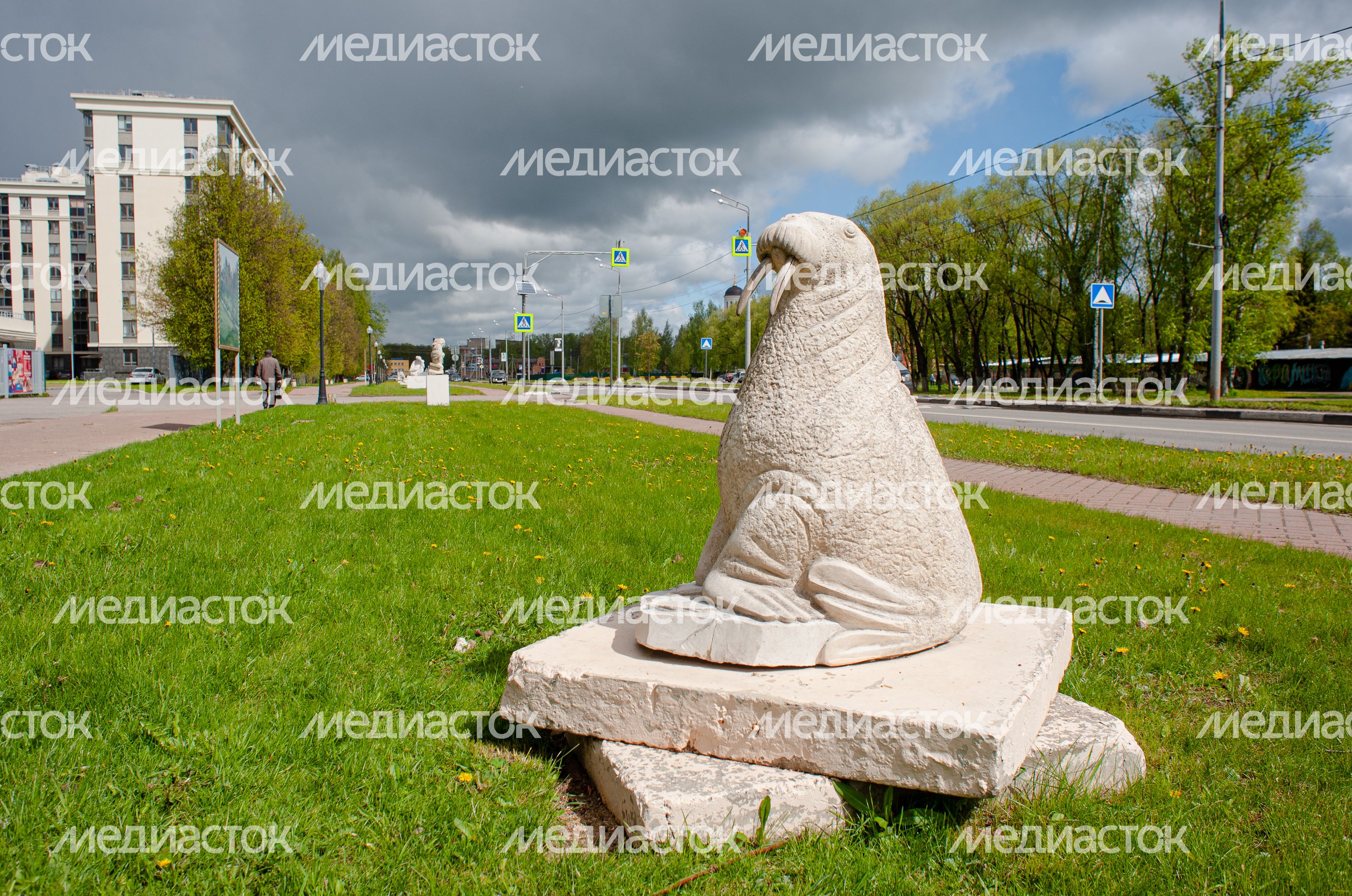 Весенние виды города Хотьково