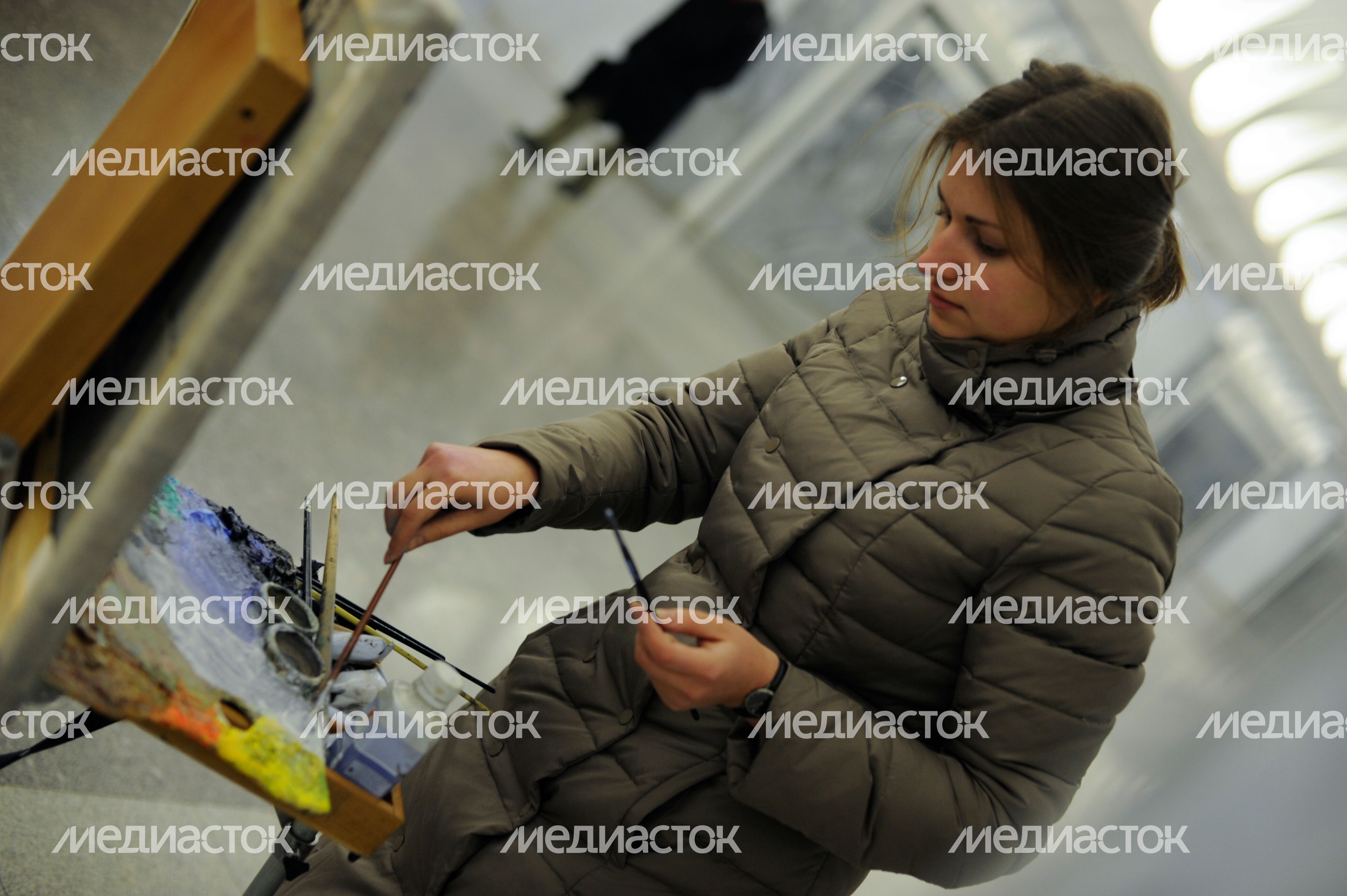 Акция «Пишем метро» в Московском метрополитене