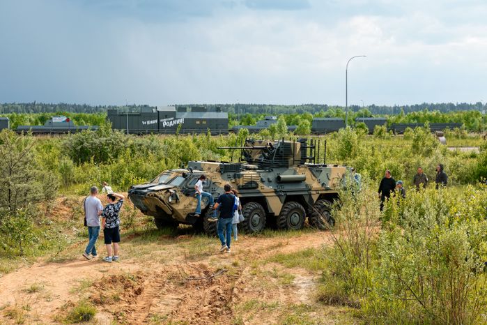 Реконструкция современных боевых действий в парке «Патриот» Одинцовского округа