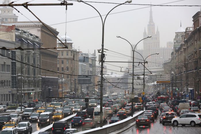 Автомобильное движение в Москве