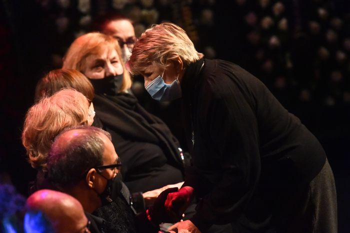 Церемония прощания с актером Валентином Гафтом в театре «Современник» в Москве