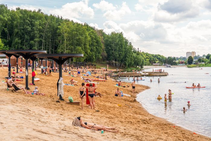 Набережная реки Синички в Красногорске