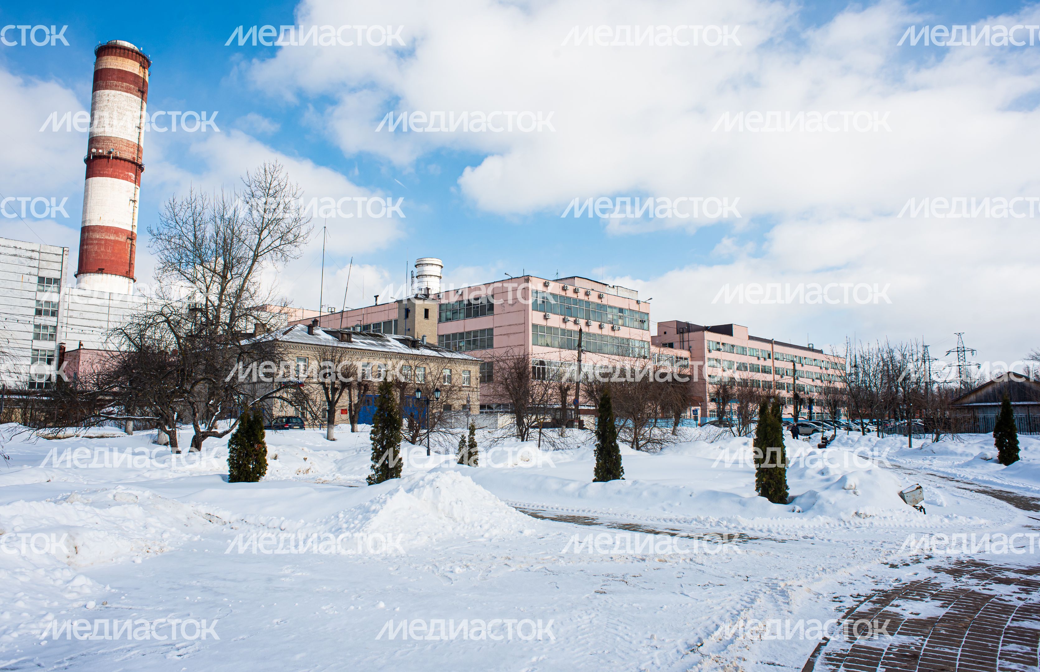 Зимние виды города Электрогорск