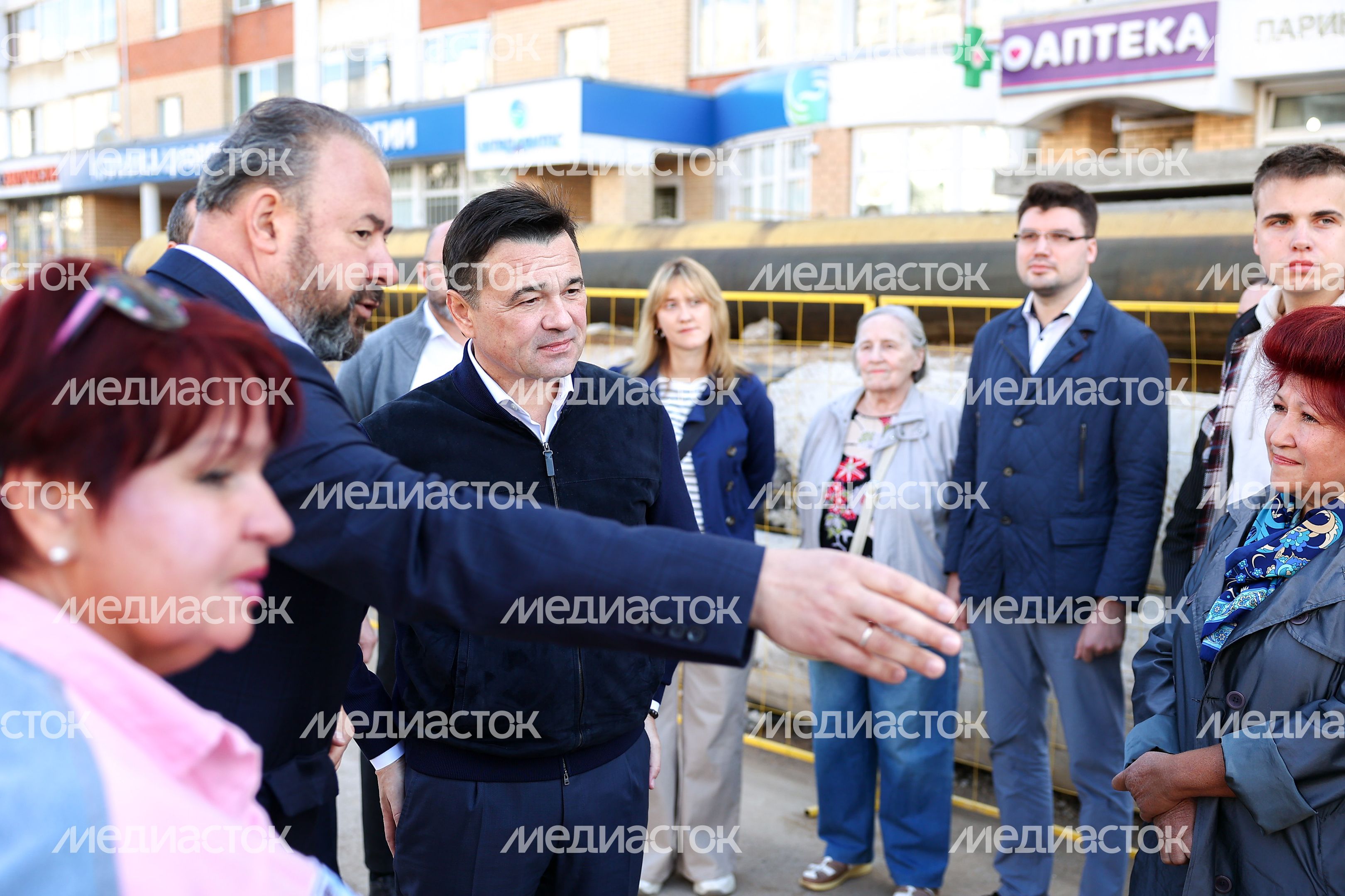 Осмотр новой котельной и реконструируемого участка теплосети в Королеве Губернатором Подмосковья