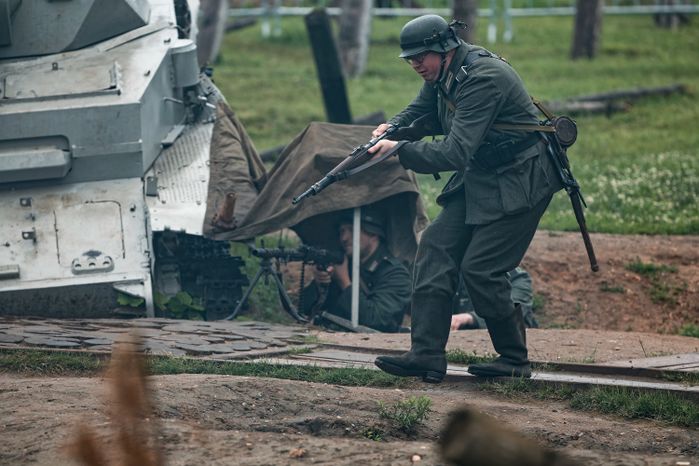 Военно-историческая реконструкция «Первый день войны» у Главного храма ВС РФ в День памяти и скорби