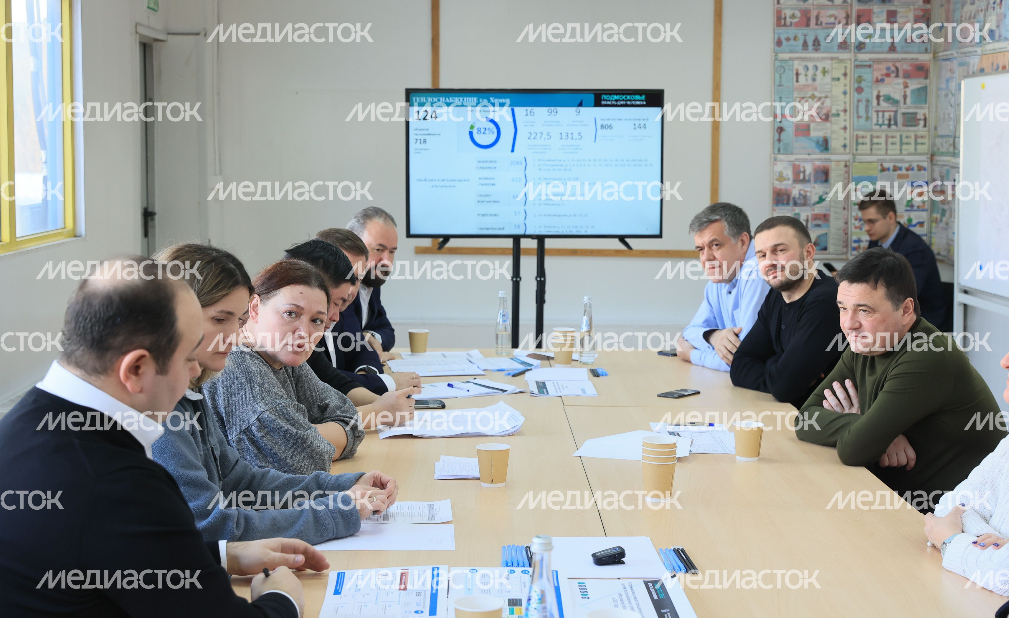 Посещение губернатором Подмосковья мкр. Новые Химки
