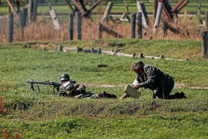 Военно-историческая реконструкция «Огненная дуга» в Одинцовском округе, посвященная Курской битве
