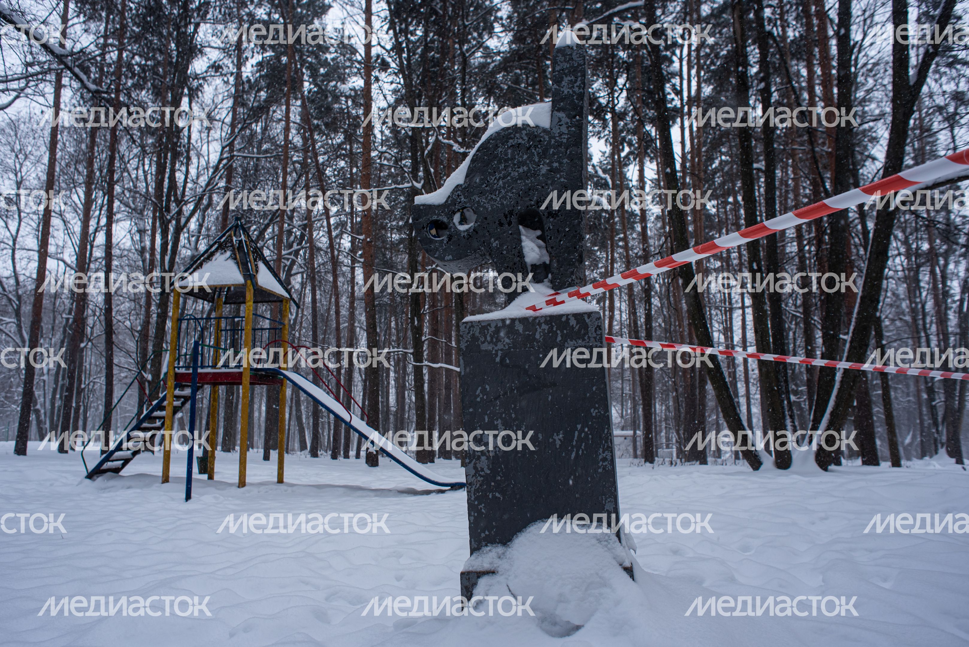 Зимние виды усадьбы Суханово