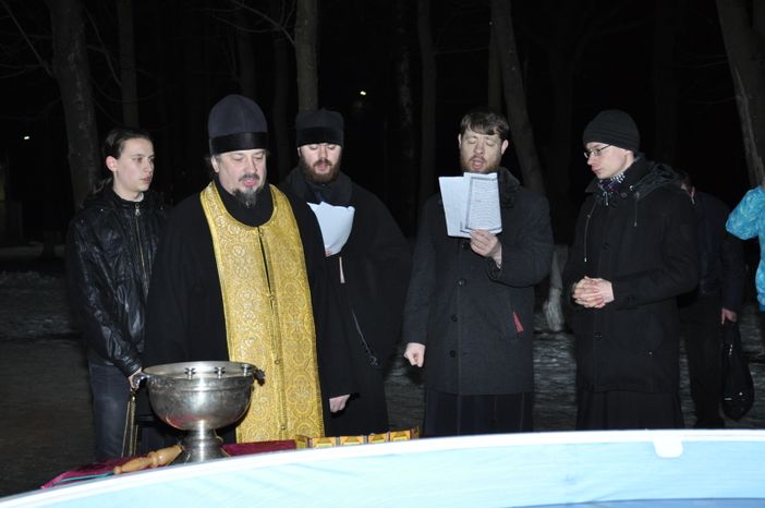 Освещение купели в Подольске