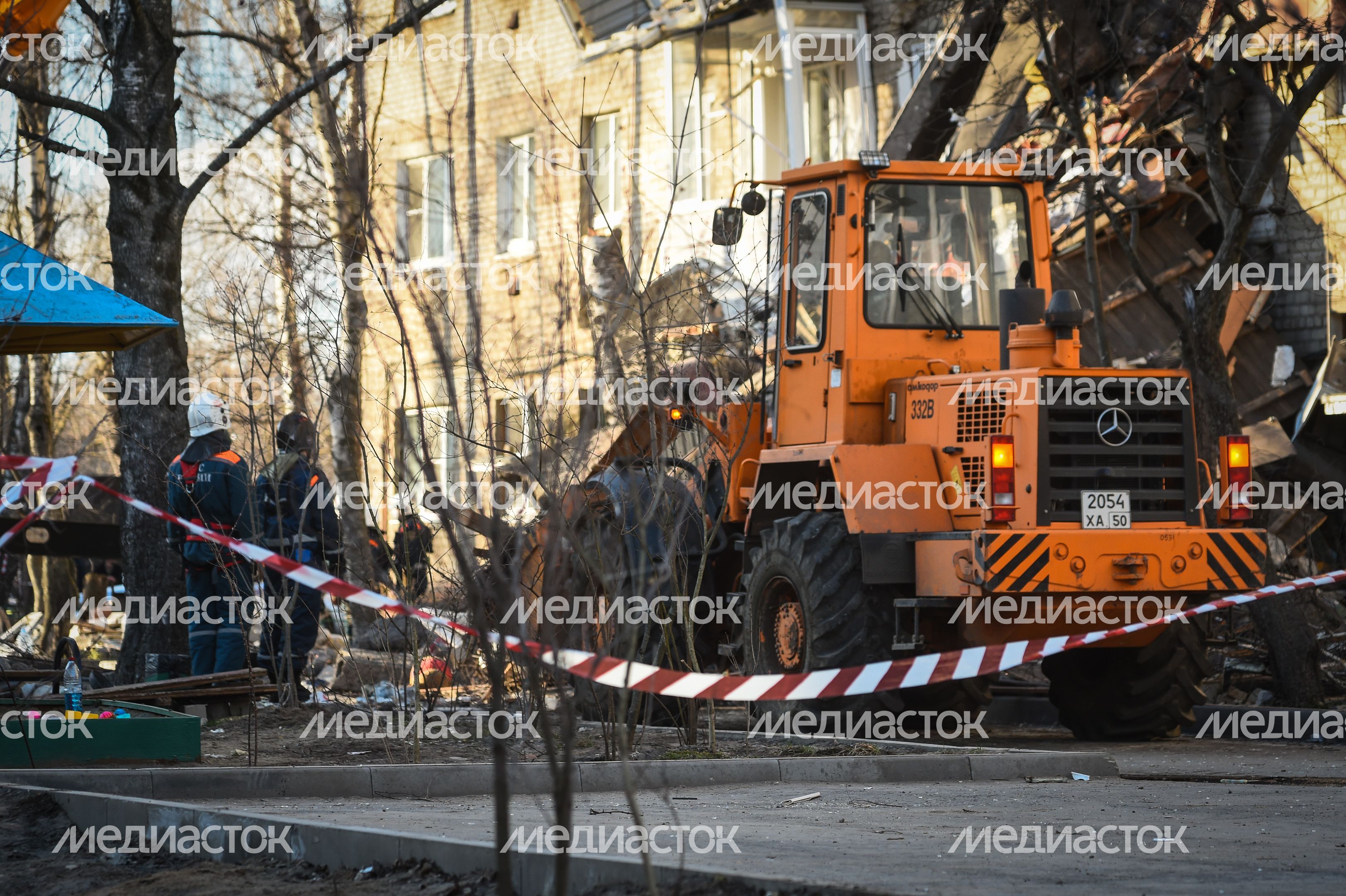Кадры с места взрыва газа в многоквартирном доме в Орехово-Зуеве