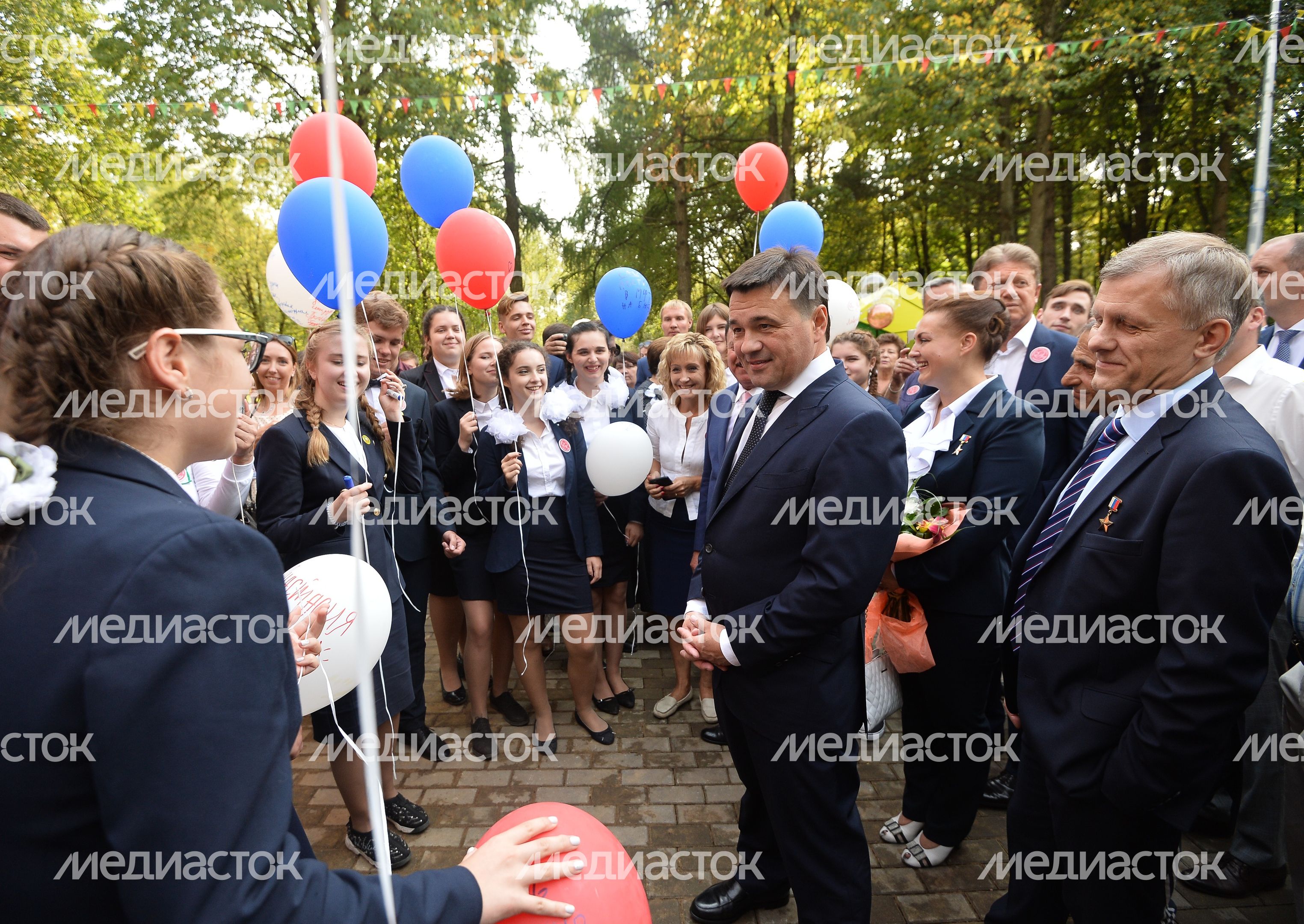 Рабочий визит Андрея Воробьева в Королев, 01.09.2018