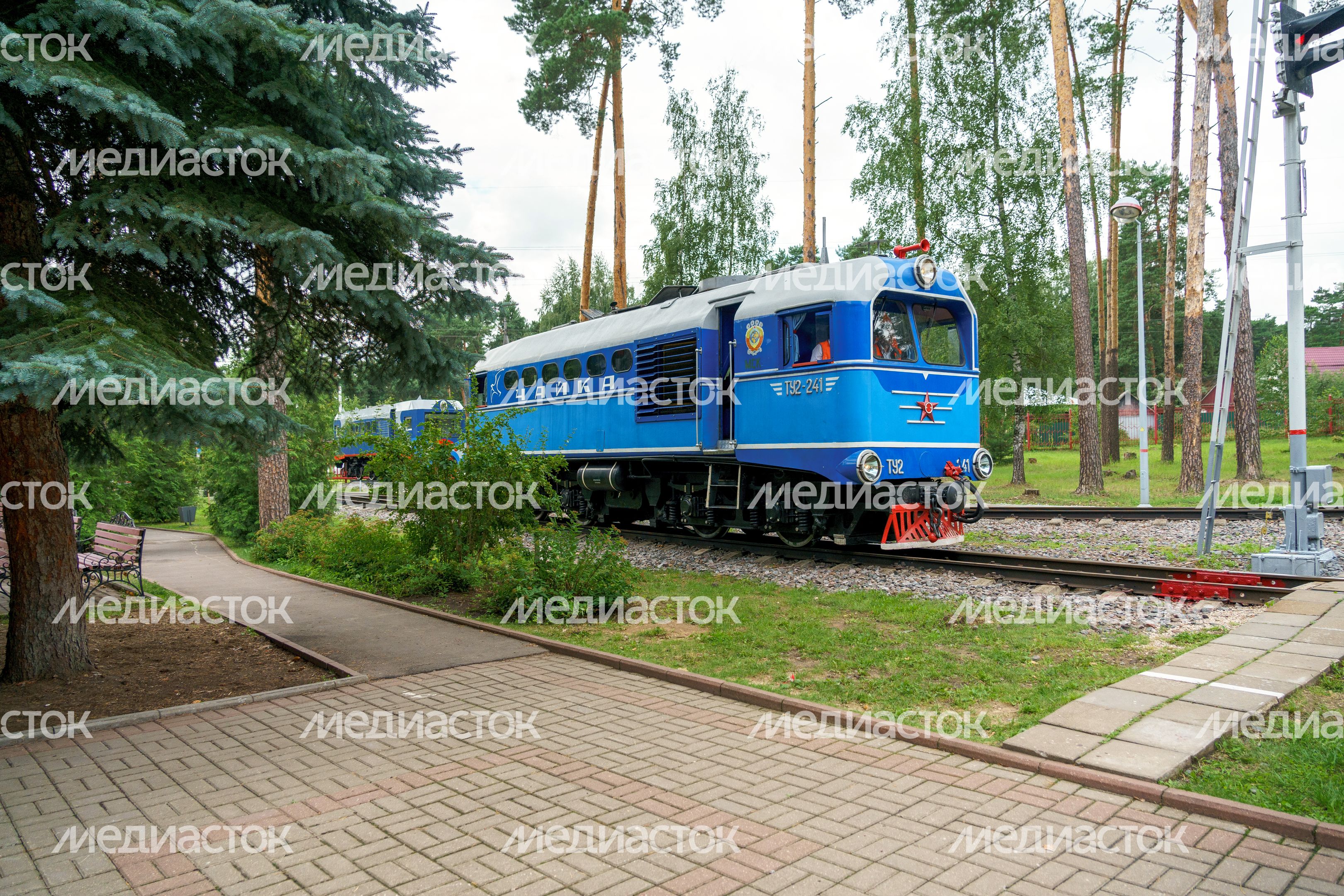 Московская детская железная дорога в поселке Кратово Московская детская железная дорога в поселке Кратово