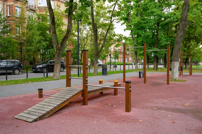 Спортивная площадка на аллее «Создатели авиации России» в Жуковском