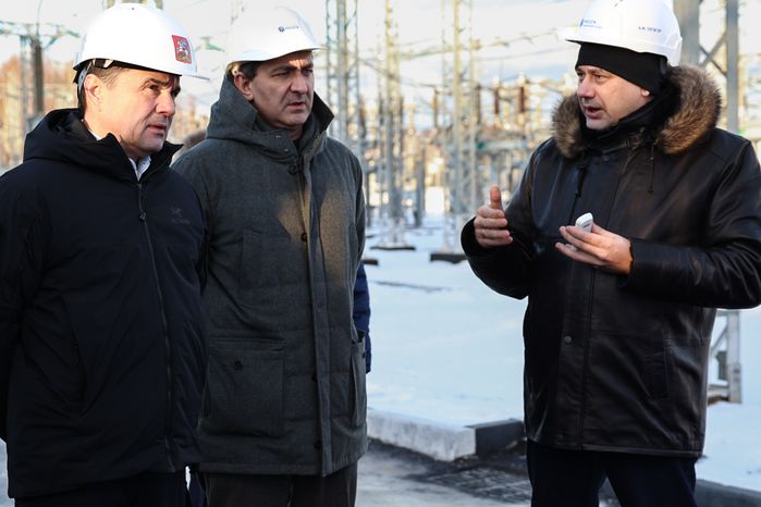 Андрей Воробьев дал старт работе обновленной подстанции "Дарьино" в Одинцовском г.о.