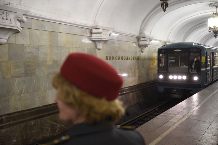 Парад поездов в Московском метрополитене
