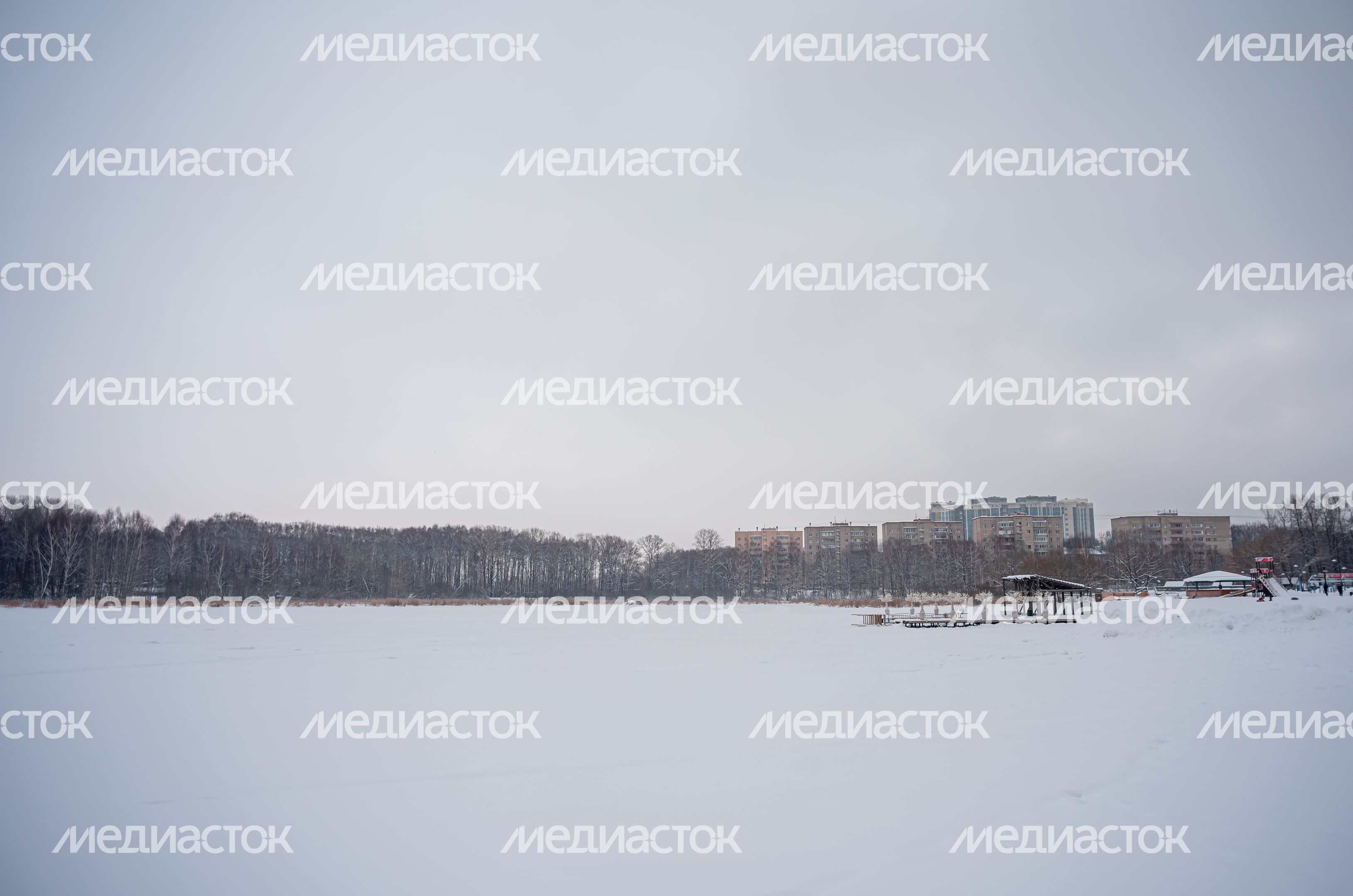 Зимние виды города Солнечногорск
