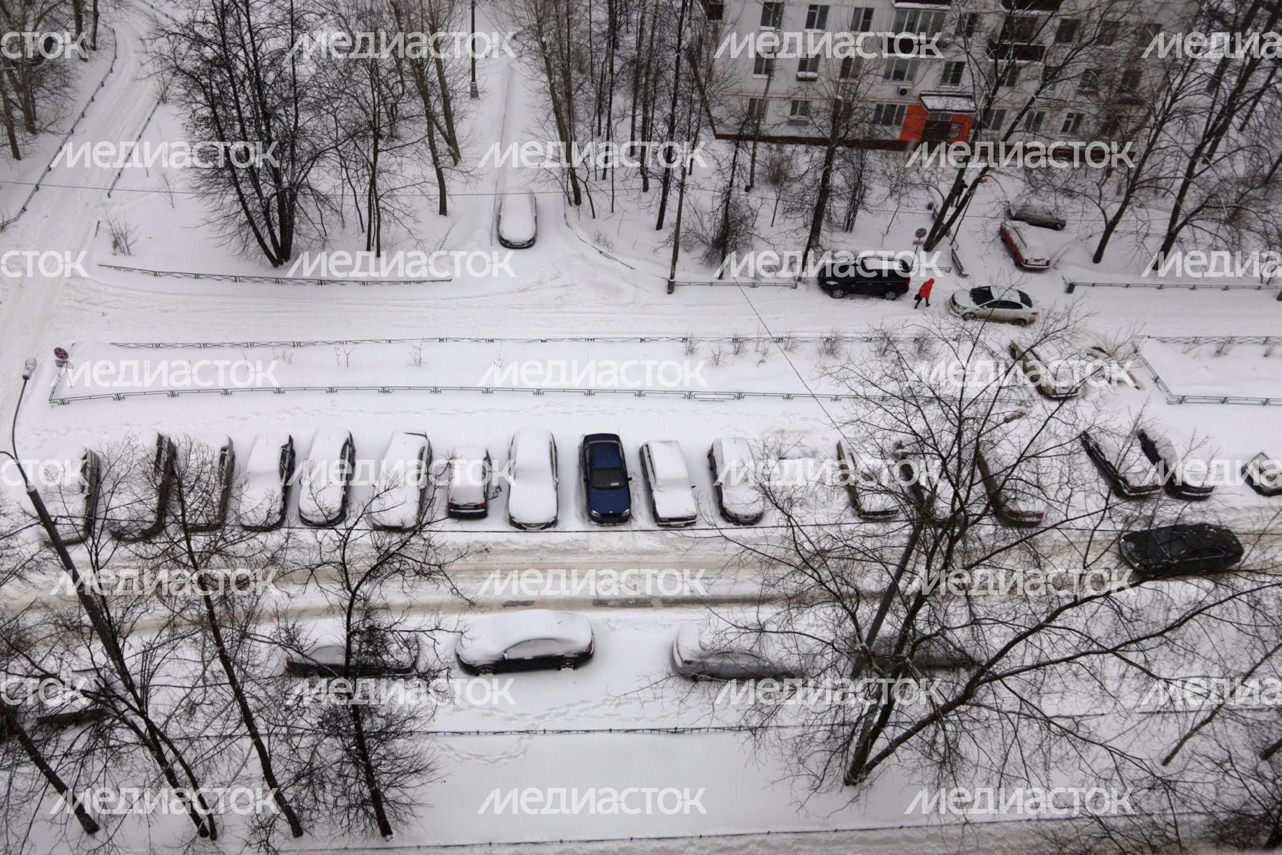 Снегопад в Москве
