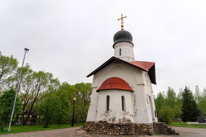 Часовня Димитрия Солунского в поселке Снегири в деревне Ленино округа Истра