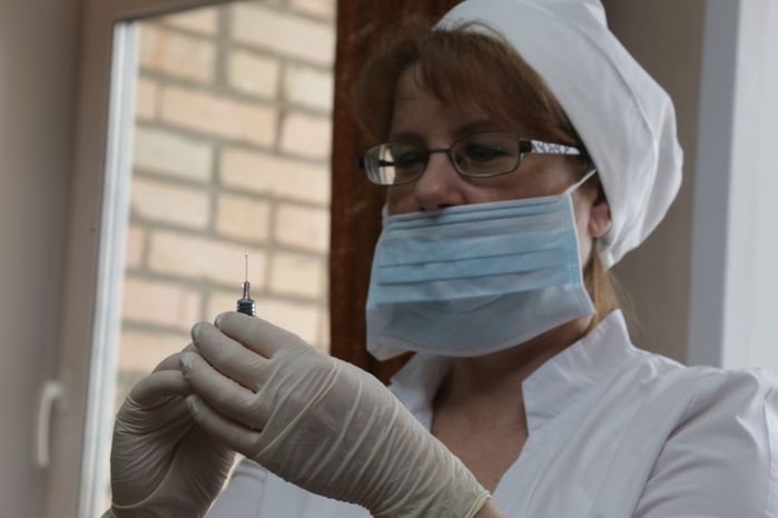 Вакцинация против гриппа в администрации Каширского района