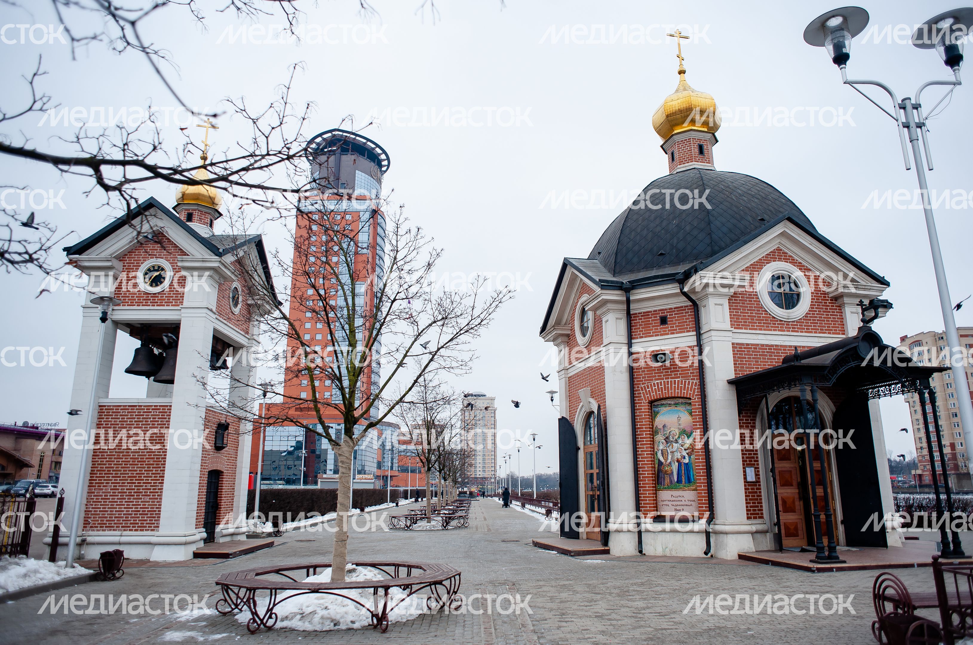 Зимние виды города Щелково