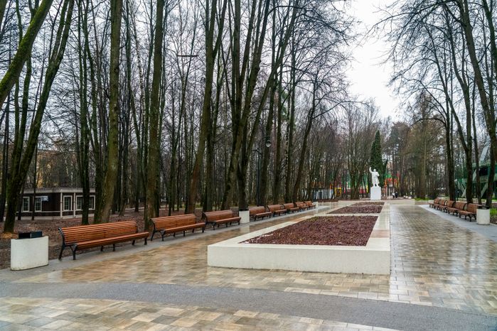 Красногорский городской парк после реконструкции зимой