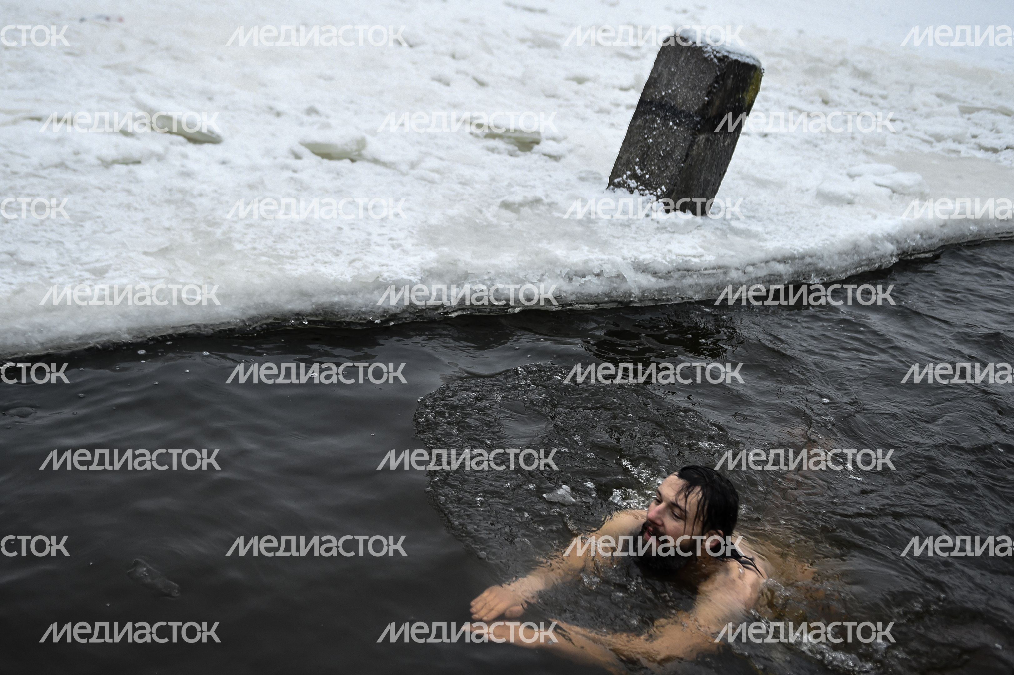 Купание моржей в Долгопрудном