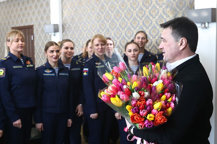 Поздравление с Международным женским днем связисток ВДВ Губернатором Подмосковья