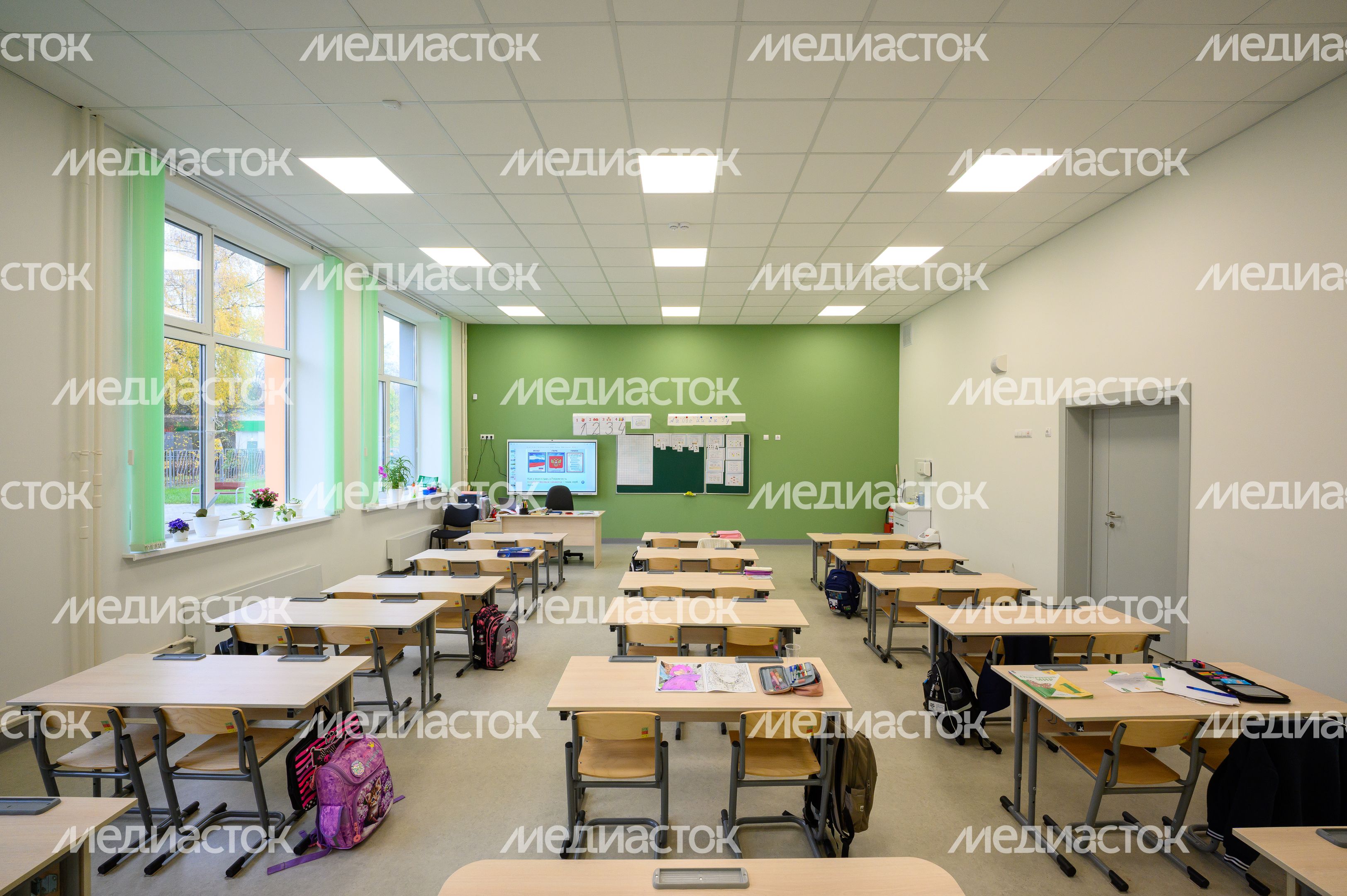 Учебный класс в новом корпусе Первомайской школы №2 им. М.Ф. Тихонова на 825 мест в Королеве