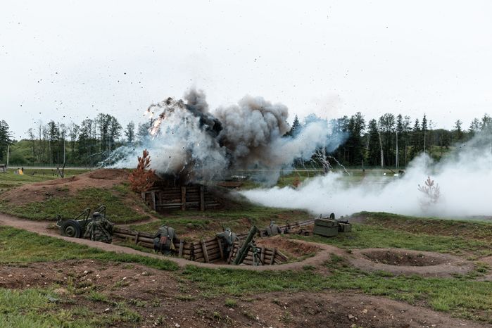 Военно-историческая реконструкция «Первый день войны» у Главного храма ВС РФ в День памяти и скорби