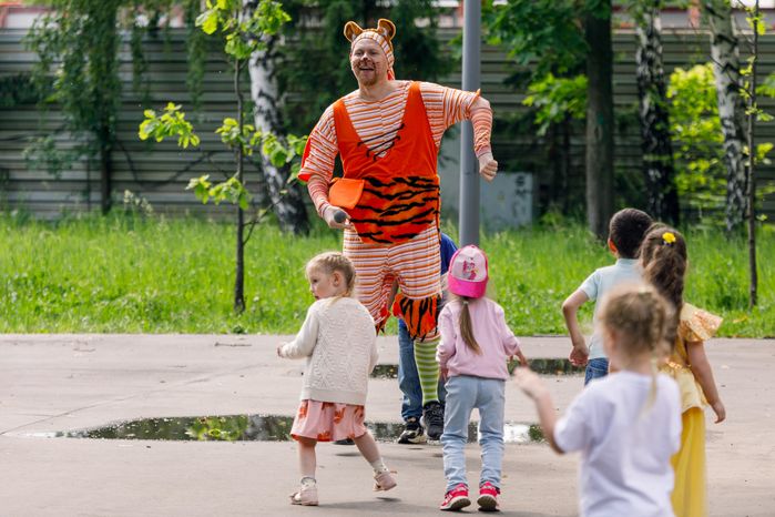 Праздник в честь Дня защиты детей в парке им. Л.Н. Толстого в Химках
