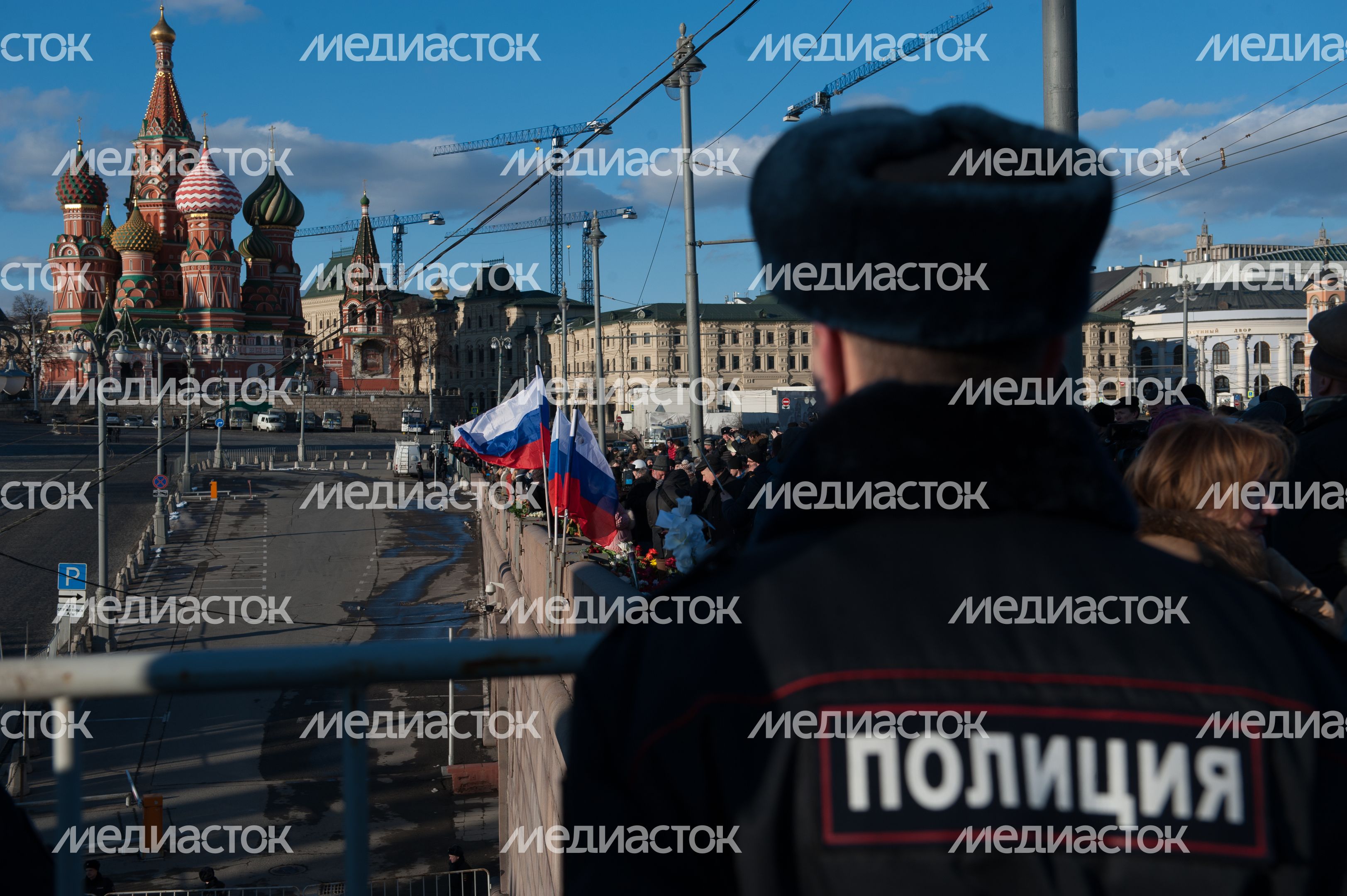 Марш памяти убитого политика Бориса Немцова в Москве Марш памяти убитого политика Бориса Немцова в Москве