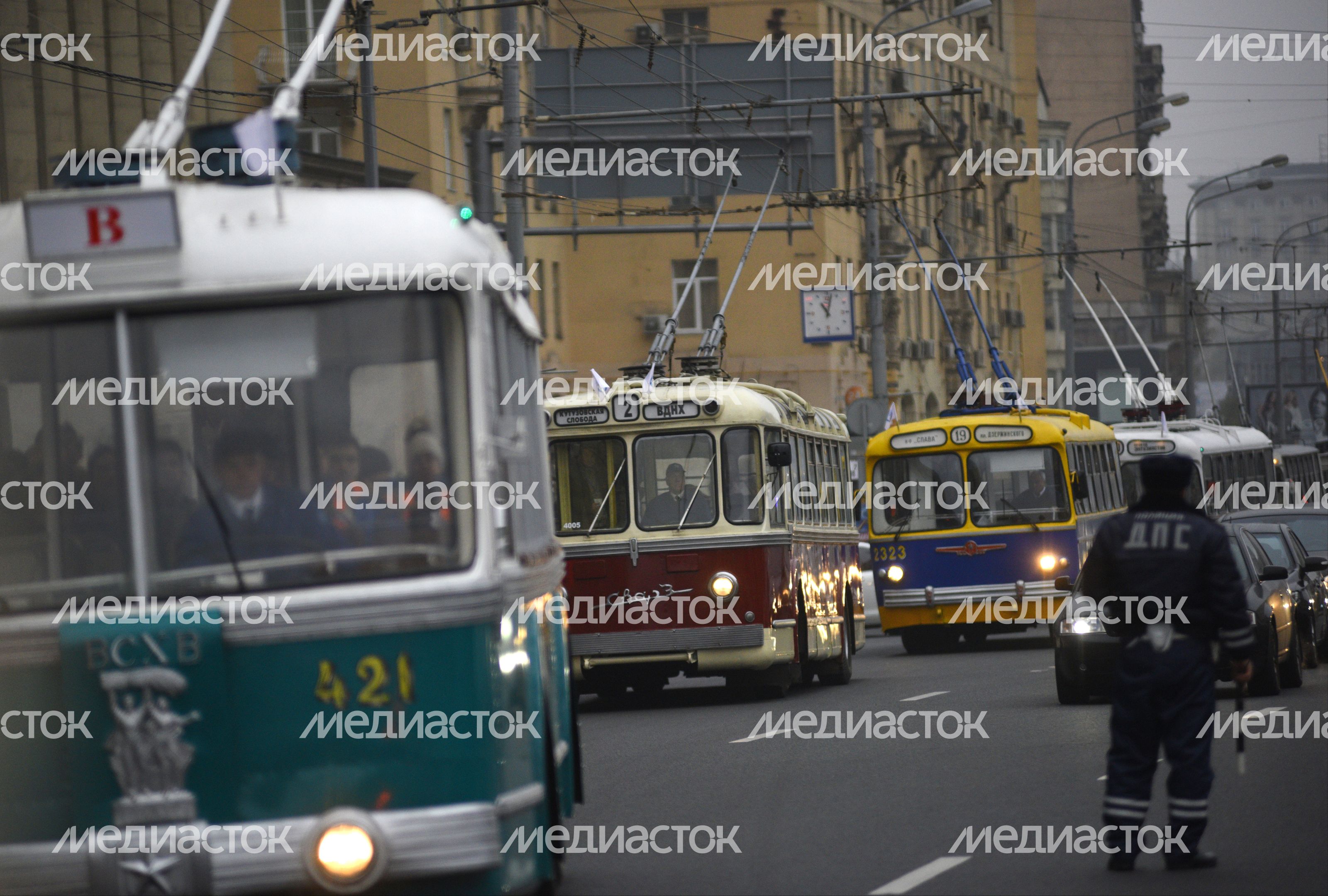 Праздник московского троллейбуса в Москве