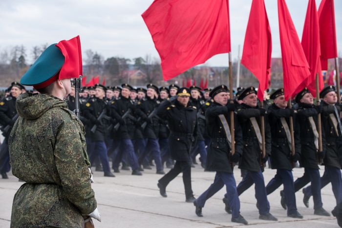 Репетиция Парада Победы в Алабино