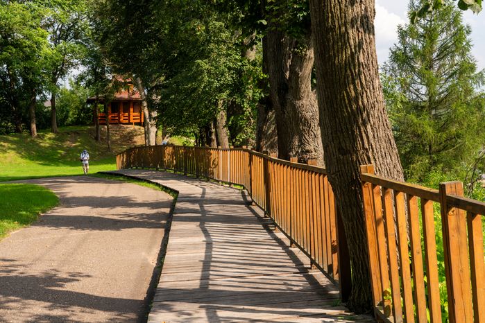 Парк культуры и отдыха "Городок" в Рузе. Лето