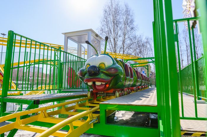 Центральный парк культуры и отдыха в Долгопрудном зимой