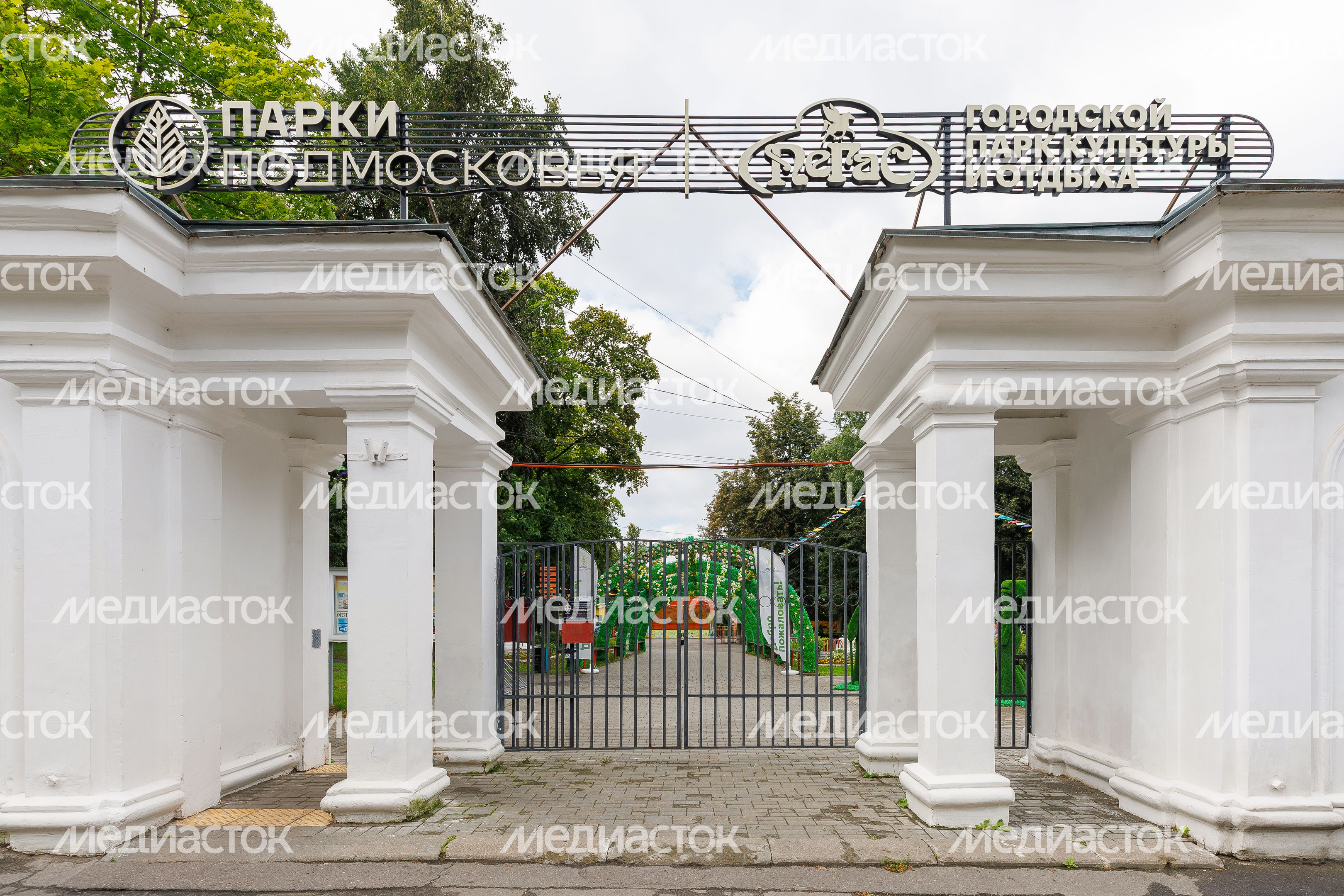 Городской парк культуры и отдыха «Пегас» в Егорьевске летом