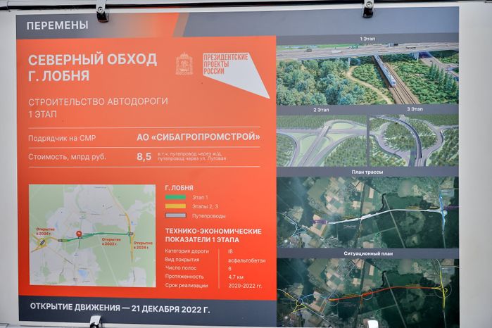 Торжественная церемония открытия дороги в Лобне с участием Губернатора Подмосковья