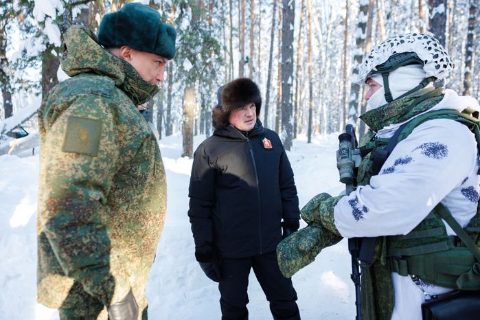 Андрей Воробьев посетил полигон в Московском высшем общевойсковом командном училище