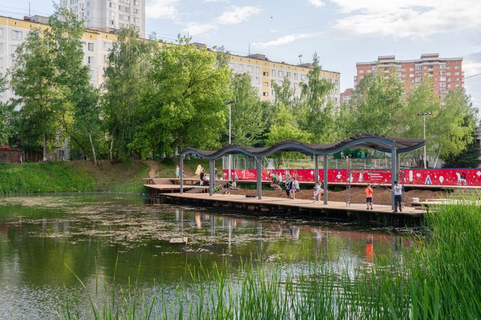 Благоустройство Комсомольского пруда в Одинцово