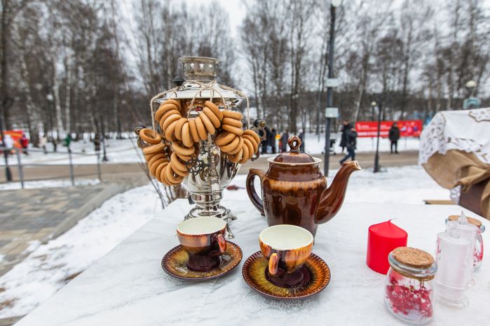Зимний гастрономический фестиваль «Самоварное настроение» в Клину